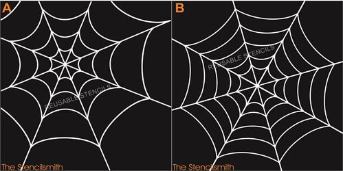 9668 Spider web Stencils - The Stencilsmith