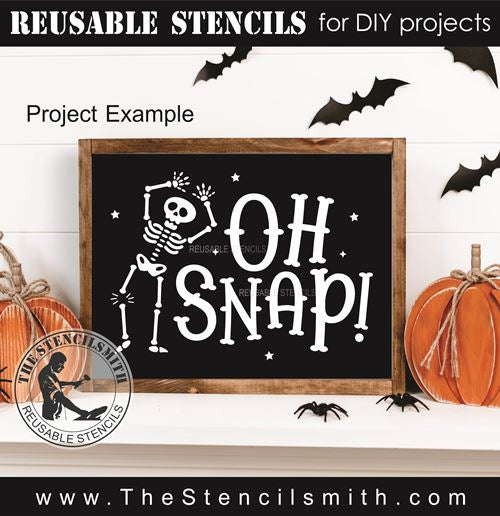 9678 Oh Snap! skeleton stencil - The Stencilsmith