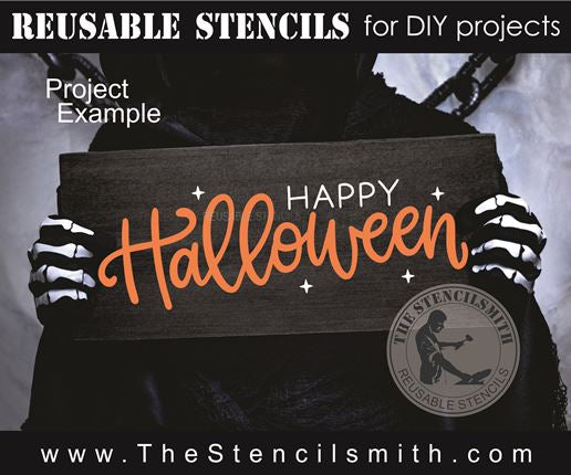 9687 Happy Halloween stencil - The Stencilsmith