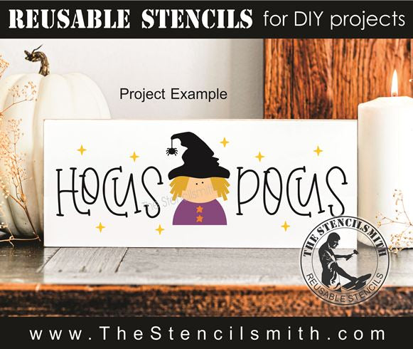 9694 hocus pocus witch stencil - The Stencilsmith