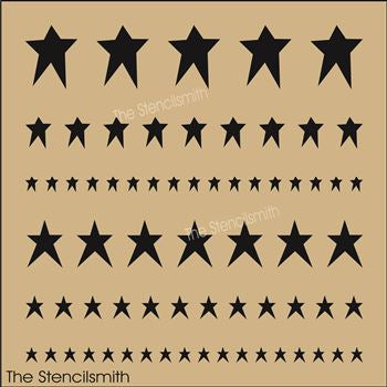 9702 Primitive Star Borders Stencil - The Stencilsmith