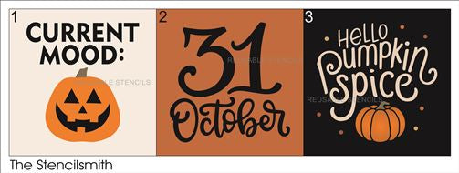 9706 - Fall mini stencils - The Stencilsmith