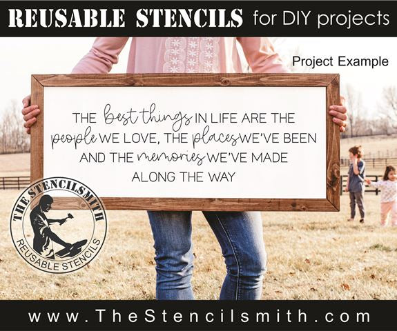 9718 The best things in life stencil