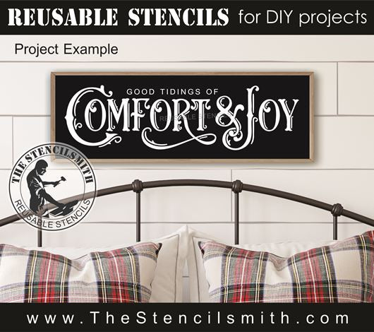 9721 good tidings of Comfort & Joy stencil