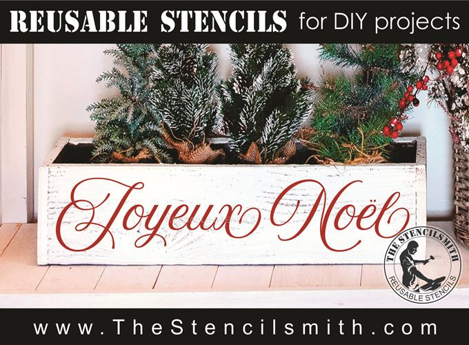 9724 Joyeux Noel stencil - The Stencilsmith