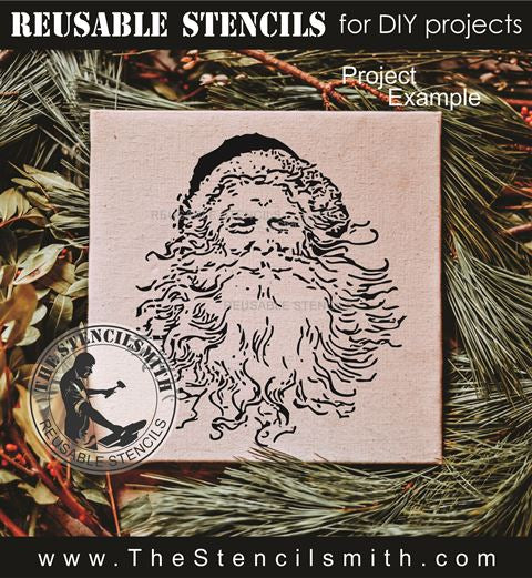 9736 vintage Santa stencil - The Stencilsmith