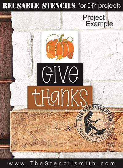 9740 Give Thanks - Block set stencils - The Stencilsmith