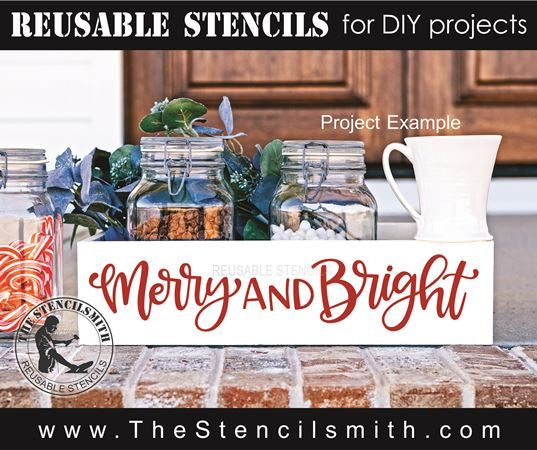 9741 Merry and Bright Stencil - The Stencilsmith