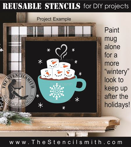9751 warm holiday wishes stencil - The Stencilsmith