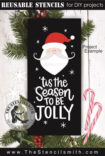 9752 'tis the season santa stencil - The Stencilsmith