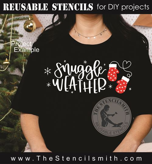 9754 snuggle weather mittens stencil - The Stencilsmith