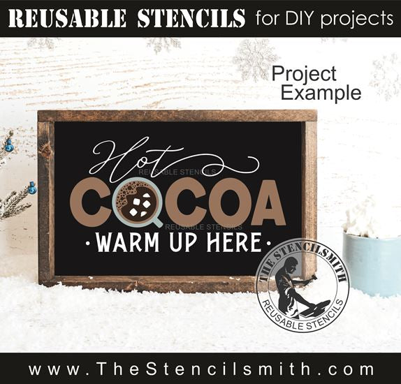 9765 Hot Cocoa stencil - The Stencilsmith