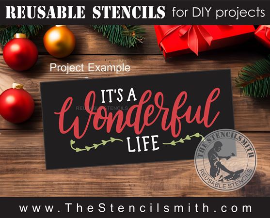 9766 It's a wonderful life stencil - The Stencilsmith