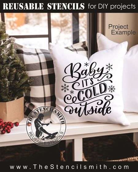 9782 Baby it's cold outside stencil