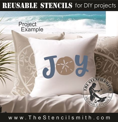 9784 JOY (seashell) stencil - The Stencilsmith