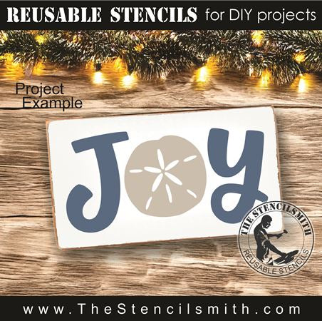 9784 JOY (seashell) stencil