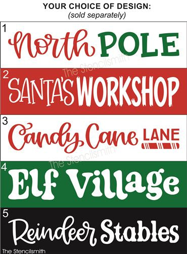 9788 Christmas directional stencils - The Stencilsmith