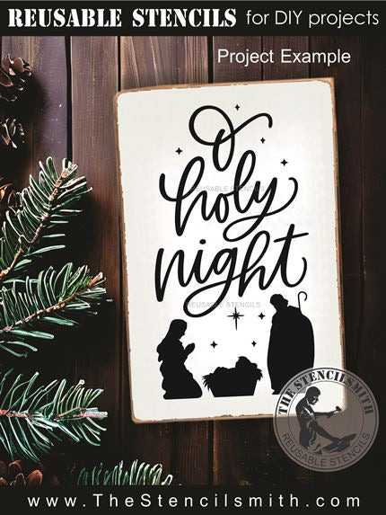 9792 Oh Holy Night Stencil - The Stencilsmith