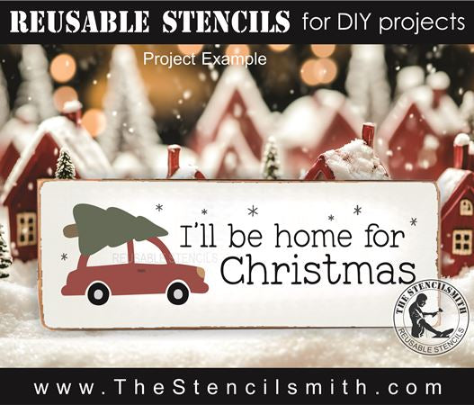 9794 I'll be home for Christmas Stencil - The Stencilsmith