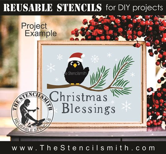 9797 Christmas Blessings stencil - The Stencilsmith
