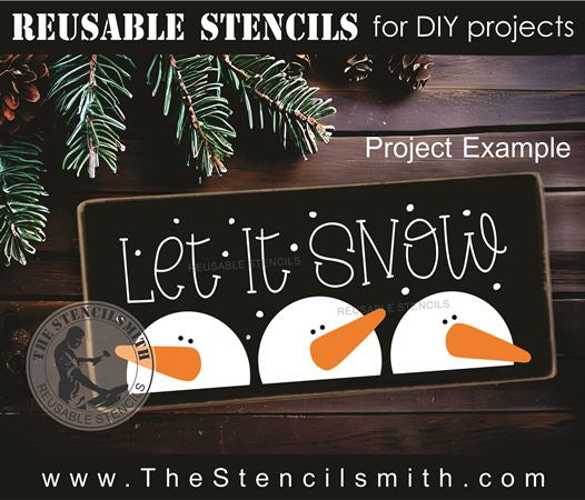 9805 Let it Snow stencil - The Stencilsmith