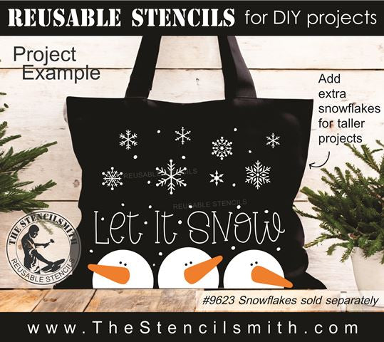 9805 Let it Snow stencil - The Stencilsmith
