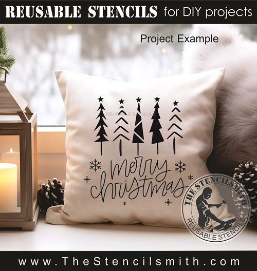 9809 Merry Christmas stencil