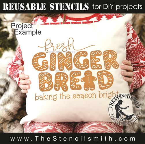 9820 fresh gingerbread stencil - The Stencilsmith