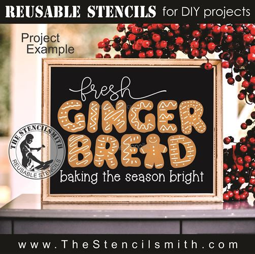 9820 fresh gingerbread stencil - The Stencilsmith