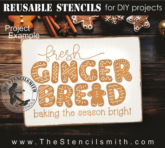 9820 fresh gingerbread stencil - The Stencilsmith