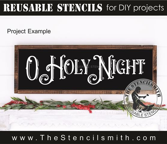 9823 O Holy Night stencil - The Stencilsmith