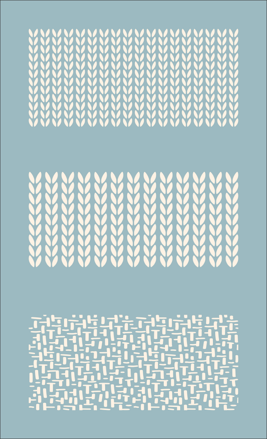 9824 Stitch And Knit Patterns Stencil - The Stencilsmith