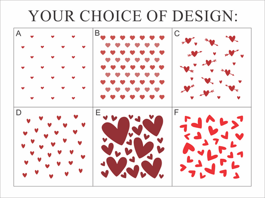 9840 Heart Pattern Stencils - The Stencilsmith