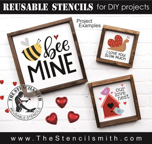 9843 Valentine Mini Stencils - The Stencilsmith