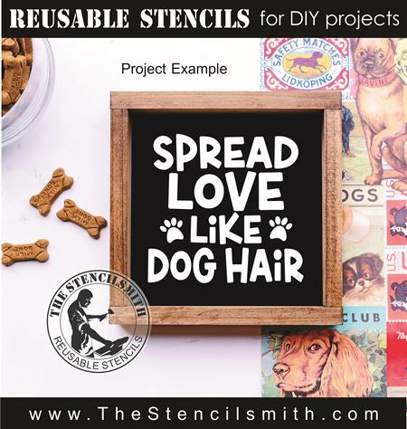 9844 - Dog love mini stencils - The Stencilsmith