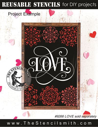 9849 Heart Mandala Stencils - The Stencilsmith