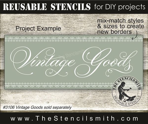 9857 Lace and Eyelet Border Stencils - The Stencilsmith
