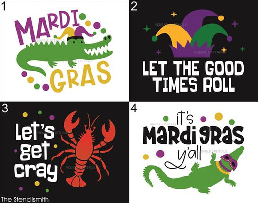 9867 Mardi Gras stencils - The Stencilsmith