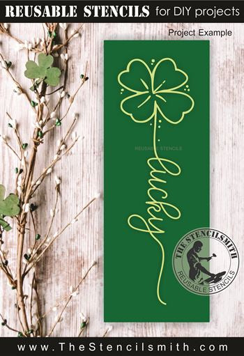 9868 lucky clover stencil - The Stencilsmith