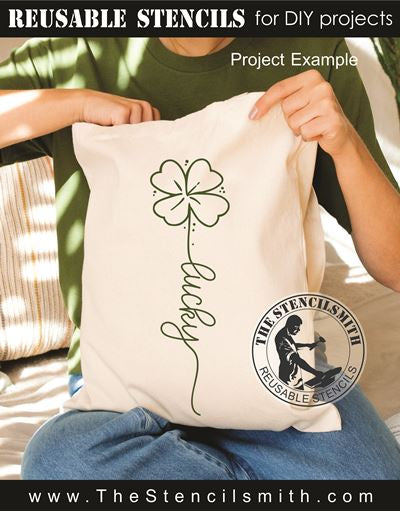 9868 lucky clover stencil - The Stencilsmith