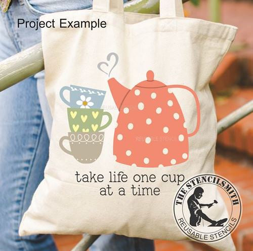 9901 Take Life One Cup At A Time Stencil