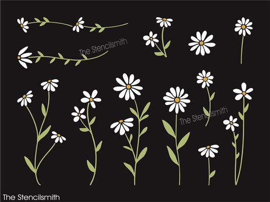 9918 Daisy Stencil - The Stencilsmith