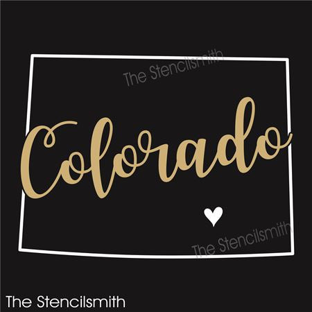 9923 Colorado (State Outline) Stencil - The Stencilsmith