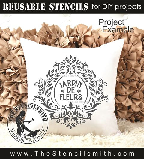 9934 Jardin De Fleurs (Garden Of Flowers) Stencil - The Stencilsmith