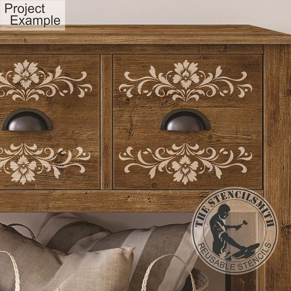 9935 Decorative Floral Stencils - The Stencilsmith