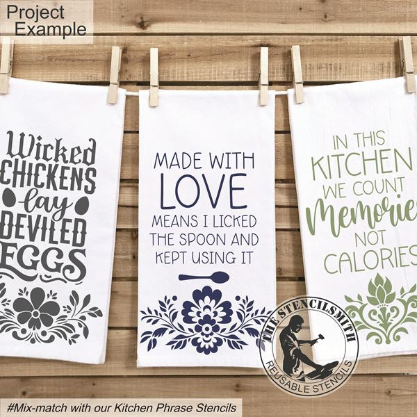 9935 Decorative Floral Stencils - The Stencilsmith