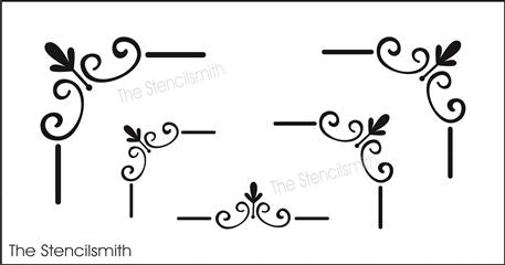 9936 Decorative Corners Stencil - The Stencilsmith