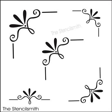 9937 Decorative Corners Stencil - The Stencilsmith