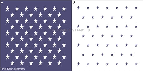 9443 Stars Pattern Stencils - The Stencilsmith