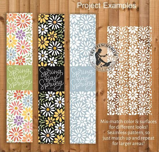 9956 Spring Has Sprung Pattern Stencil Set - The Stencilsmith
